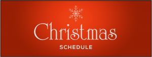 Christmas Schedule